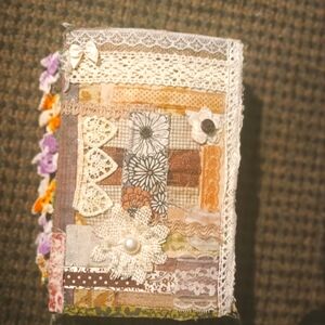 Vintage junk journal with a neutral and nature inspired color palette